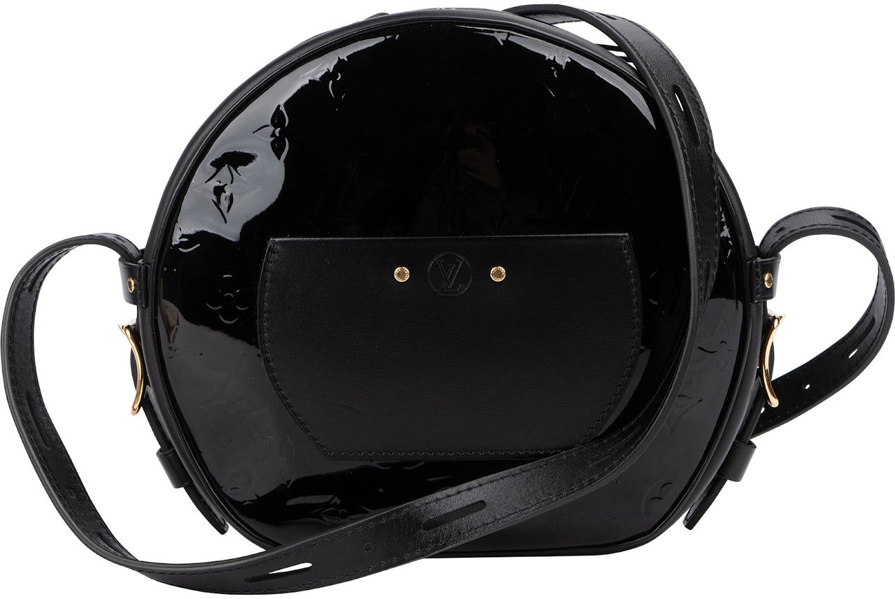 Louis Vuitton Monogram Vernis Leather Boite Chapeau Souple PM Crossbody Bag Zwart