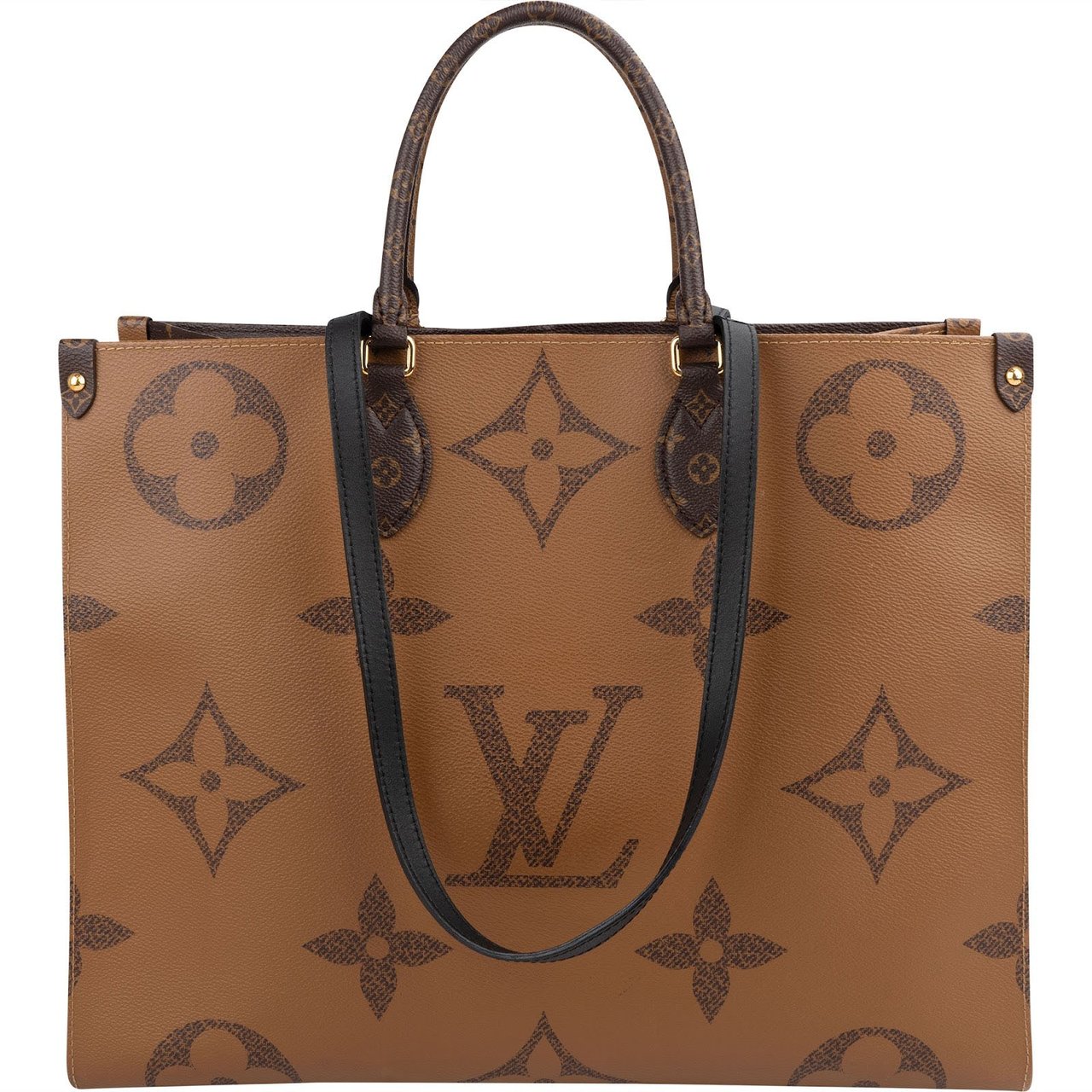 Louis Vuitton Monogram Giant Reverse OnTheGo GM Handbag Bruin
