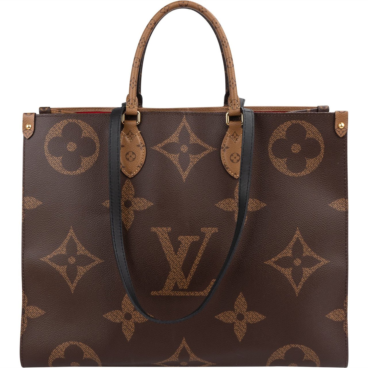 Louis Vuitton Monogram Giant Reverse OnTheGo GM Handbag Bruin