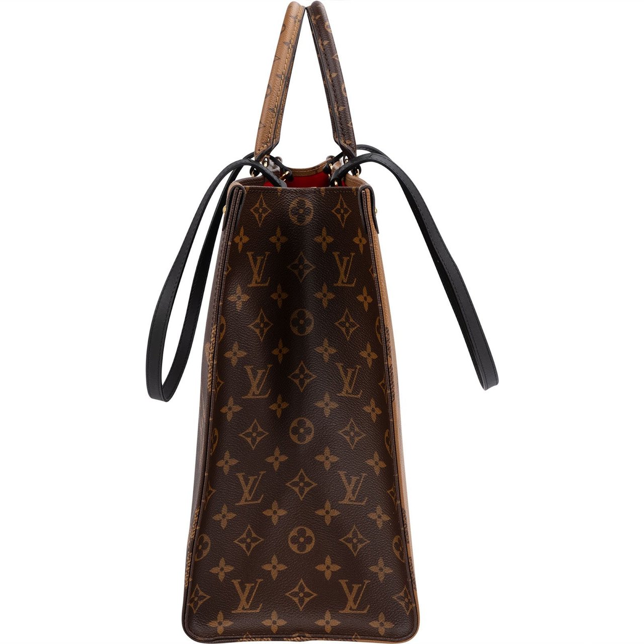 Louis Vuitton Monogram Giant Reverse OnTheGo GM Handbag Bruin