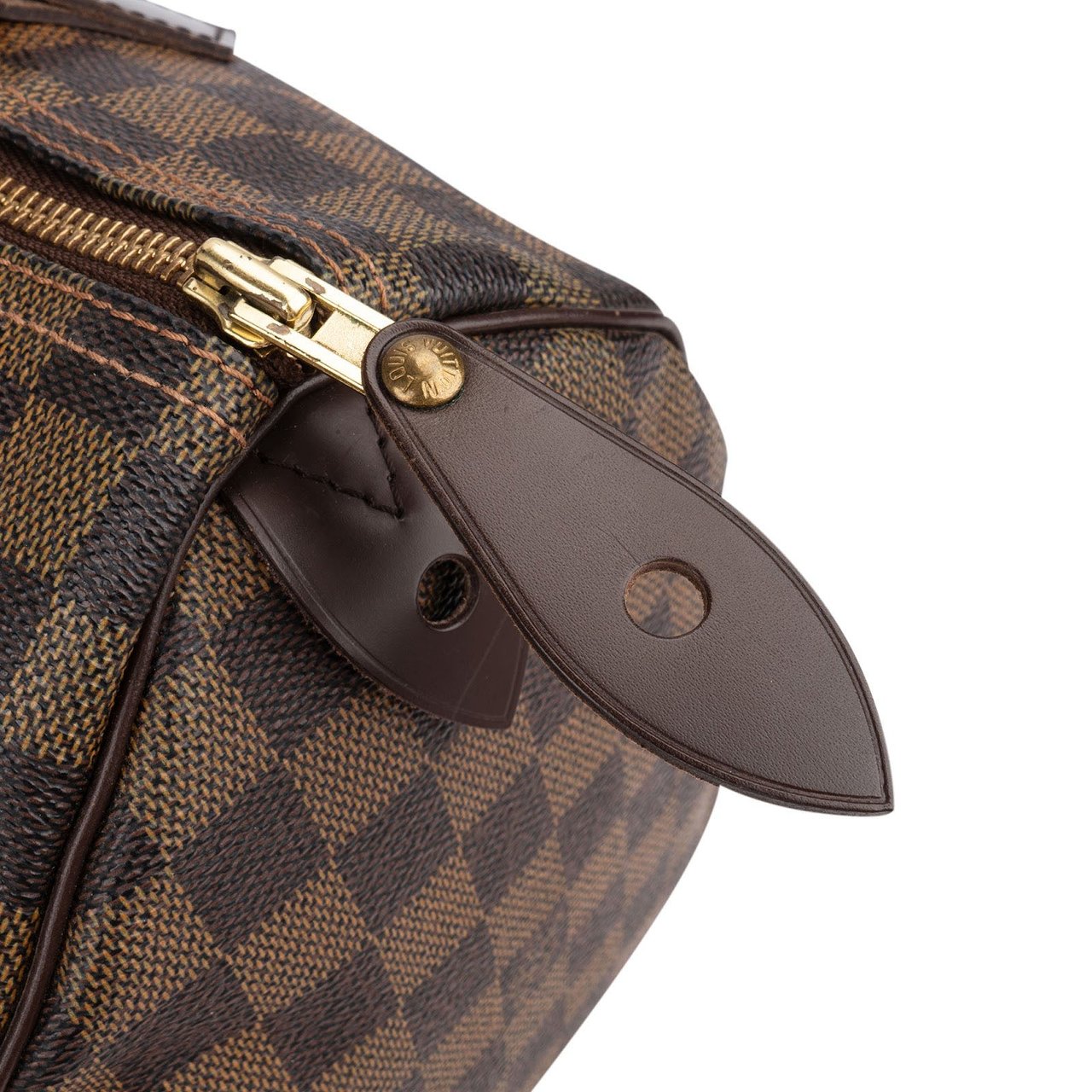 Louis Vuitton Monogram Damier Ebene Speedy 30 Handbag Bruin