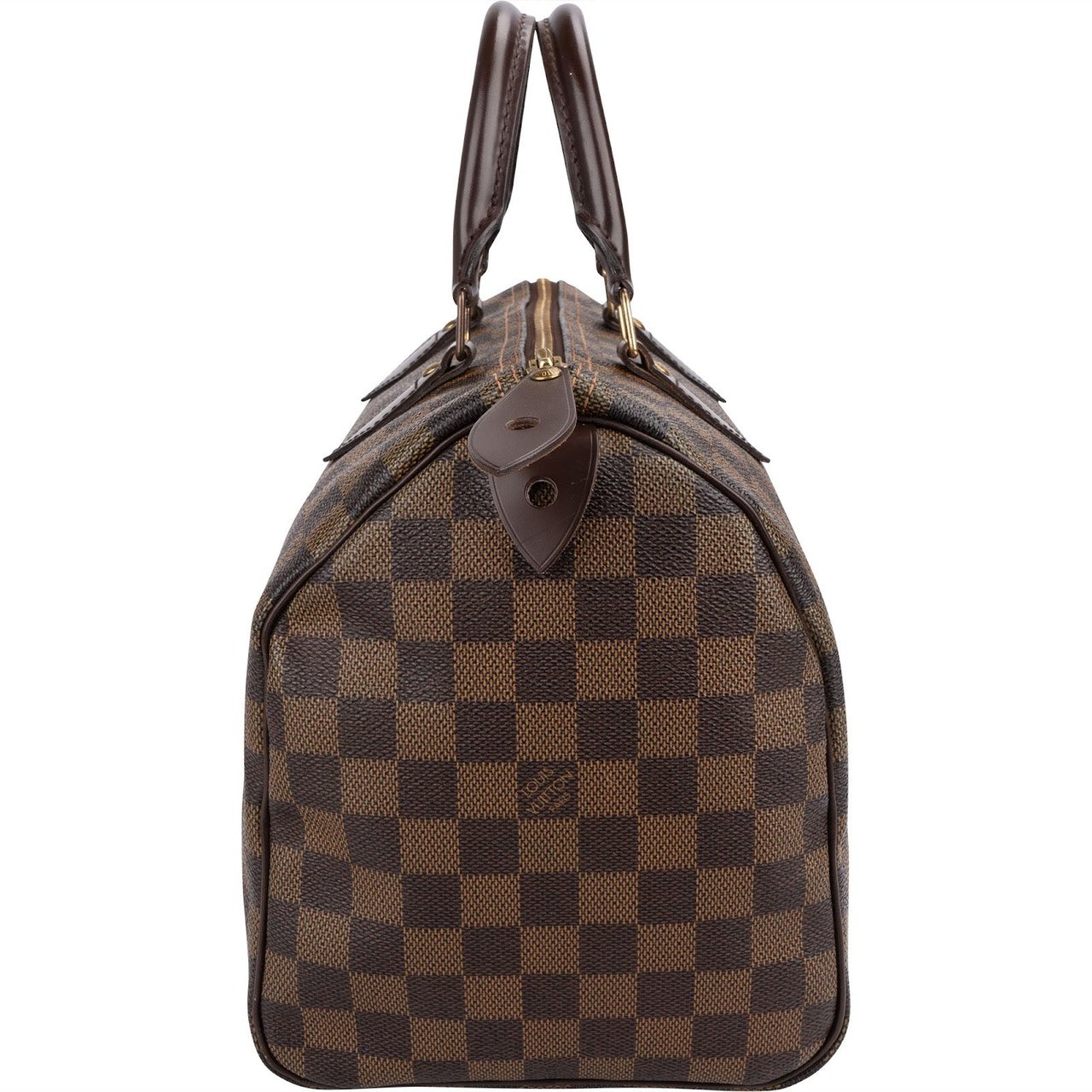 Louis Vuitton Monogram Damier Ebene Speedy 30 Handbag Bruin