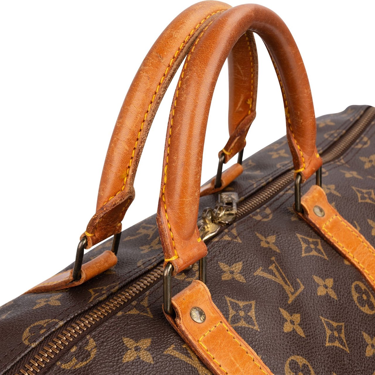 Louis Vuitton Monogram Canvas Keepall 55 Travel Bag Bruin