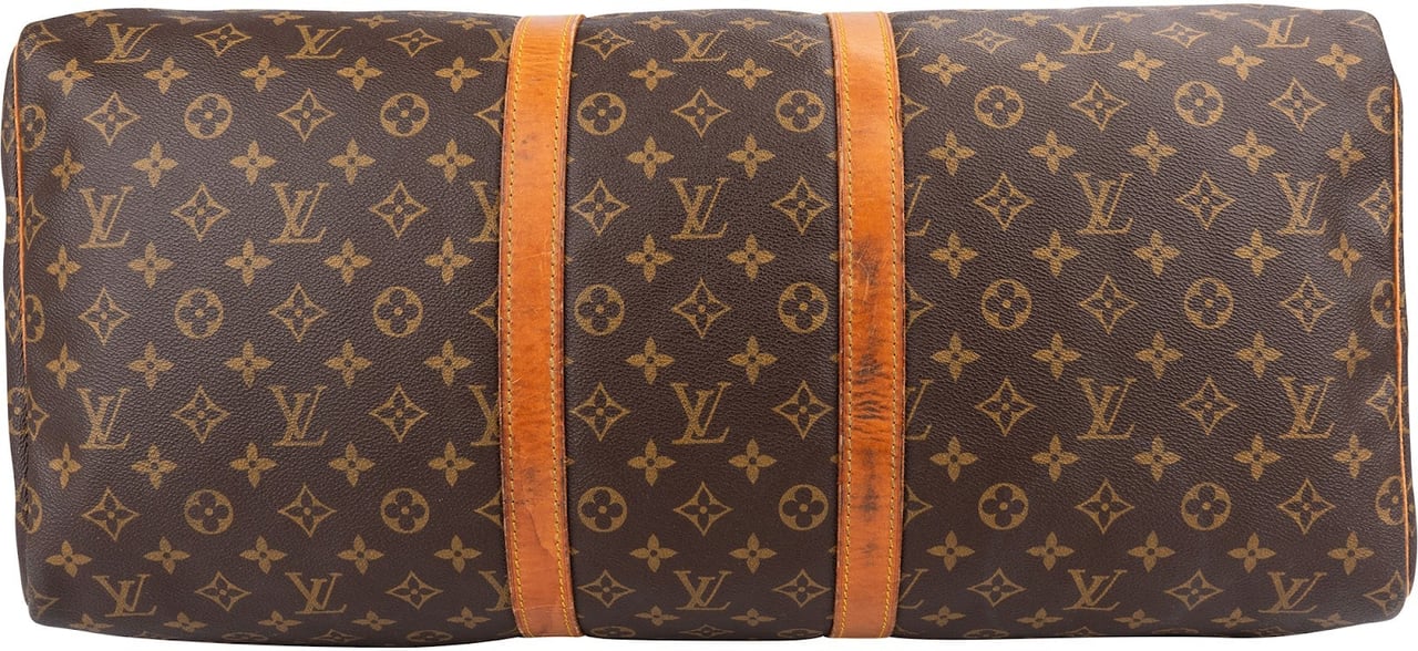 Louis Vuitton Monogram Canvas Keepall 55 Travel Bag Bruin