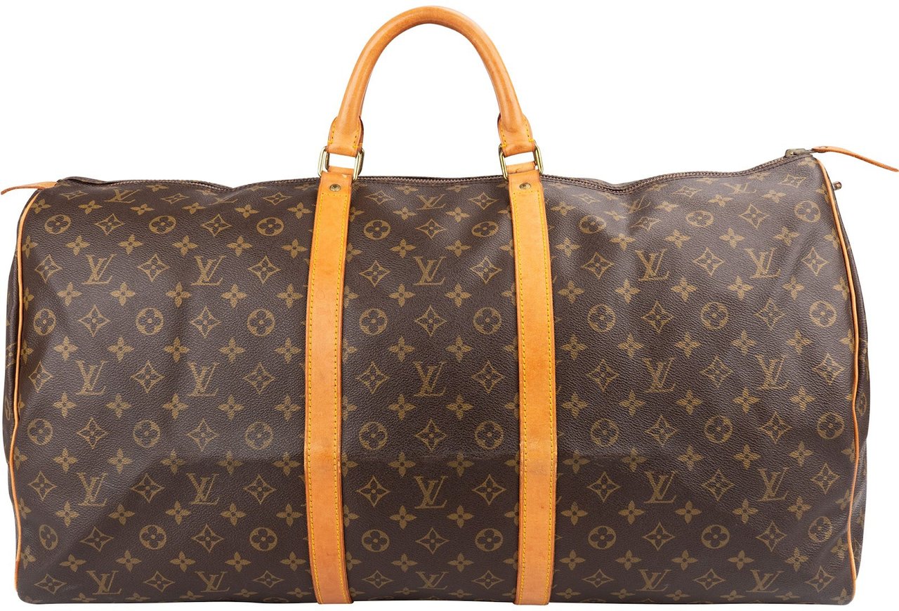 Louis Vuitton Monogram Canvas Keepall 60 Travel Bag Bruin