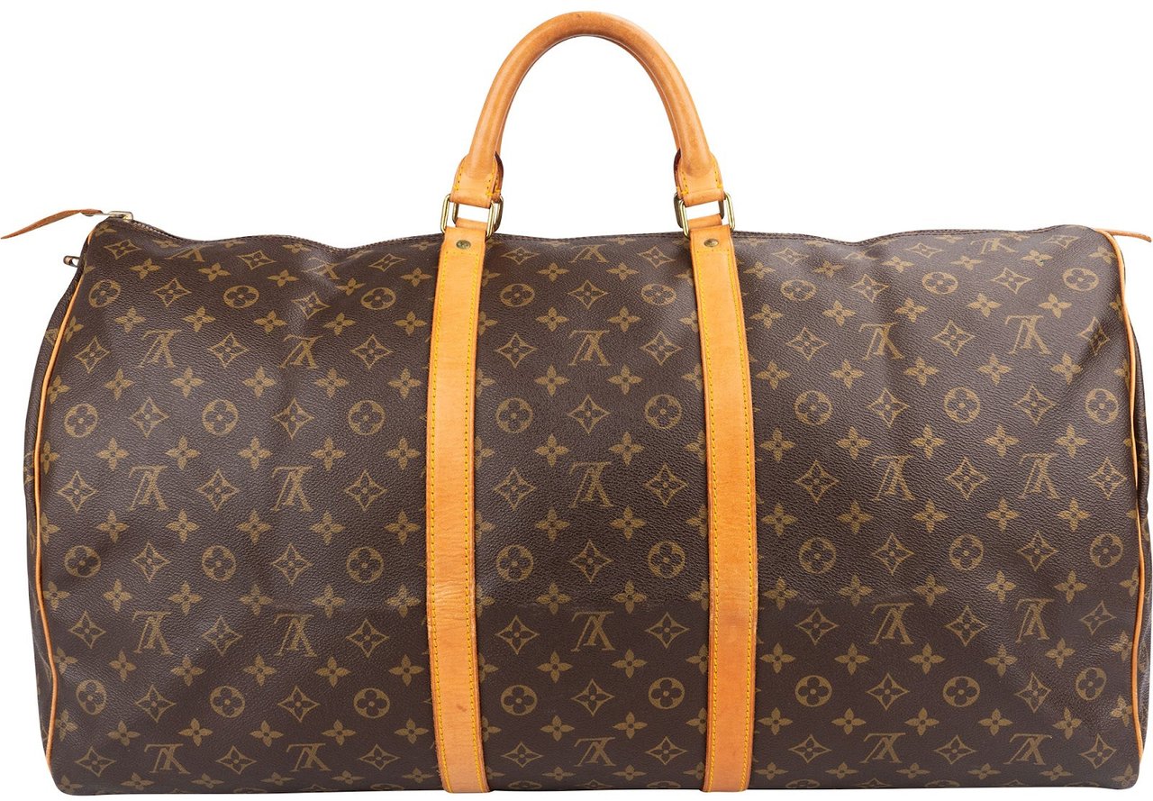 Louis Vuitton Monogram Canvas Keepall 60 Travel Bag Bruin