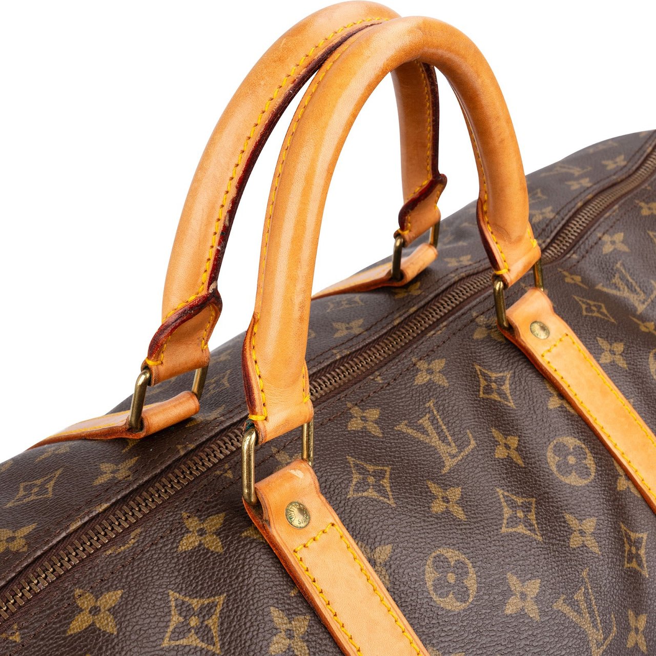 Louis Vuitton Monogram Canvas Keepall 60 Travel Bag Bruin