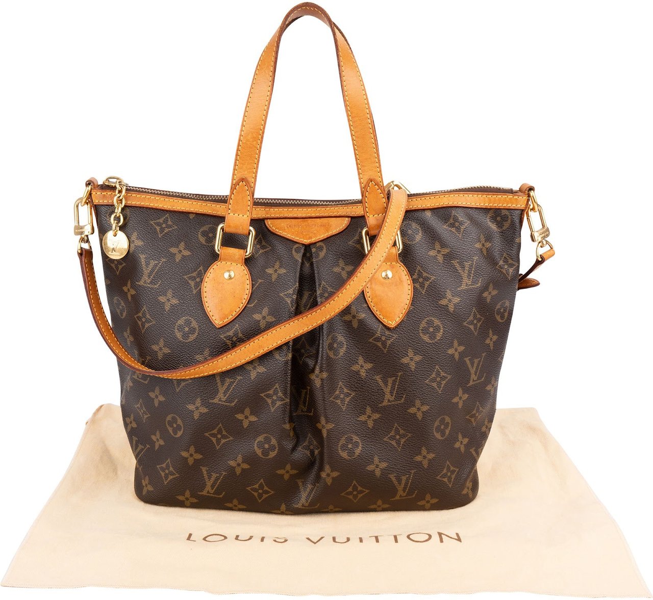 Louis Vuitton Monogram Canvas Palermo PM Handbag Bruin