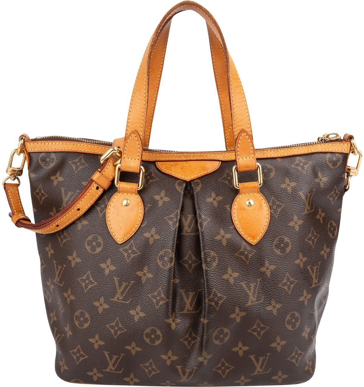 Louis Vuitton Monogram Canvas Palermo PM Handbag Bruin