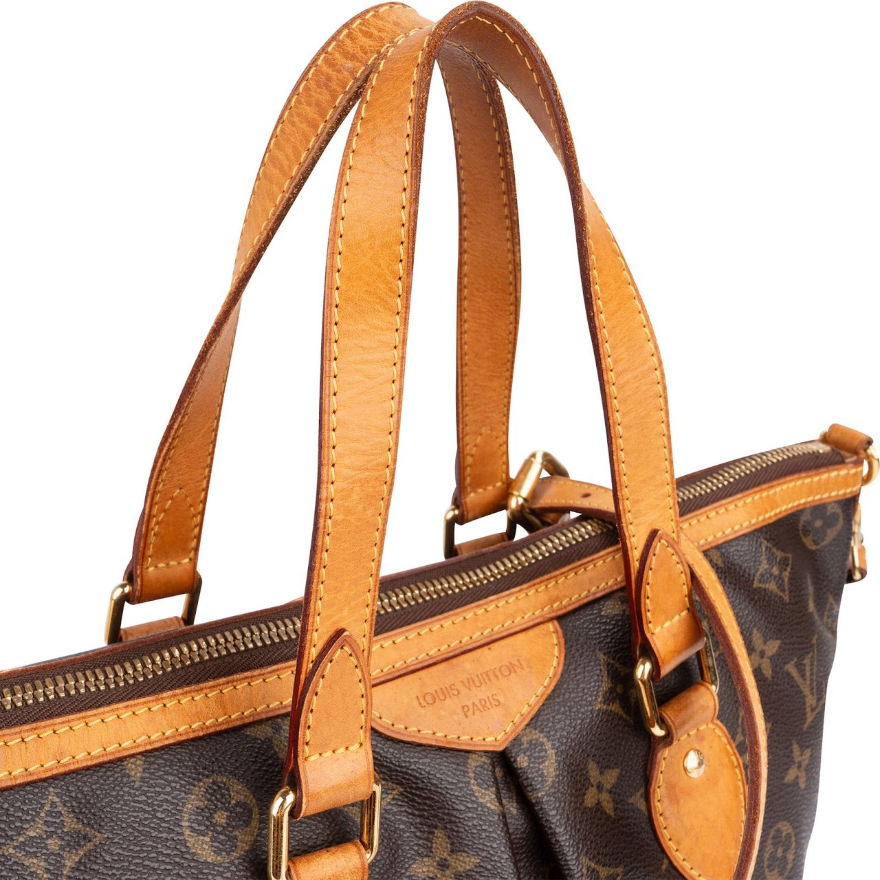 Louis Vuitton Monogram Canvas Palermo PM Handbag Bruin