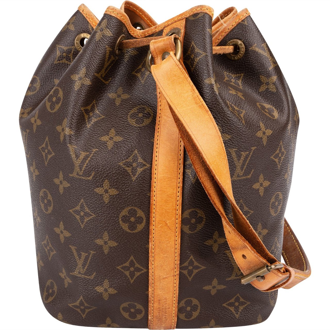 Louis Vuitton Monogram Canvas Sac Noé Petit Shoulder Bag Bruin