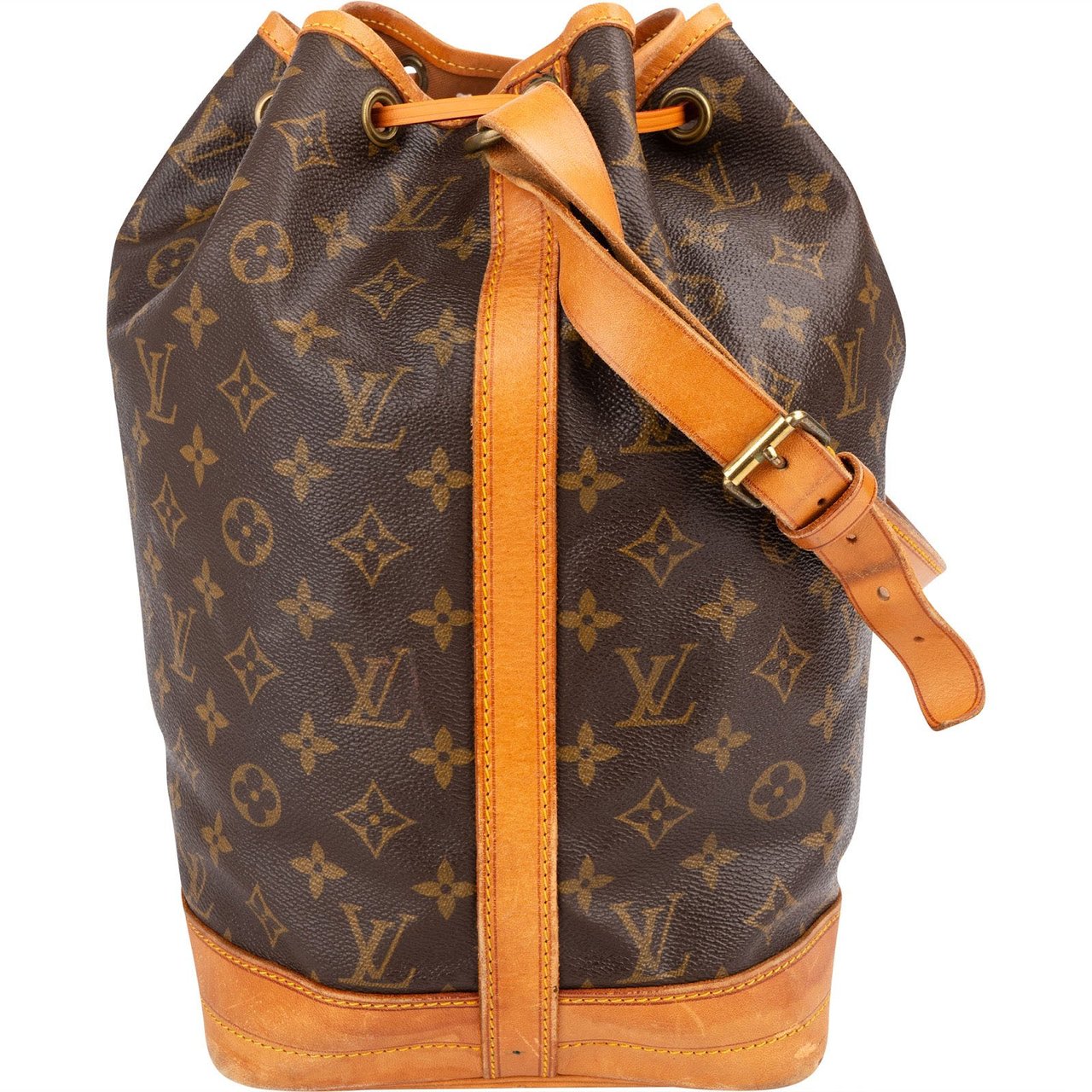 Louis Vuitton Monogram Canvas Sac Noé Grande Shoulder Bag Bruin