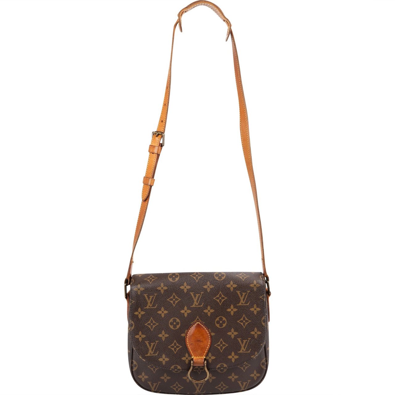 Louis Vuitton Monogram Canvas Saint Cloud GM Crossbody Bag Bruin
