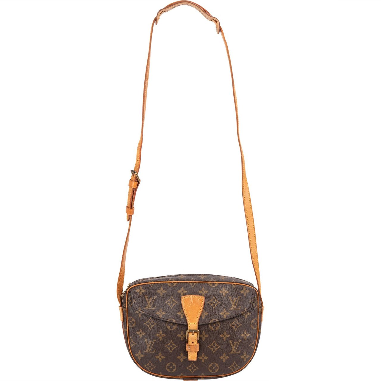 Louis Vuitton Monogram Canvas Jeune Fille MM Crossbody Bag Bruin
