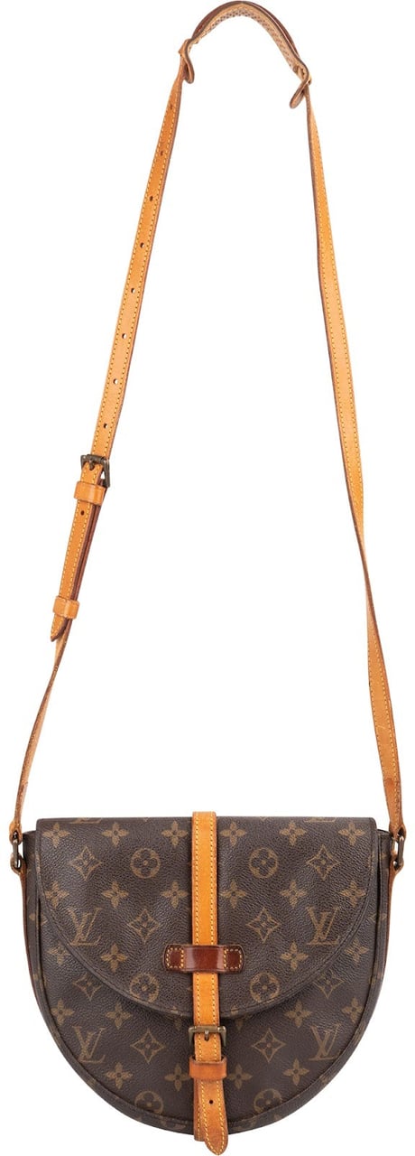 Louis Vuitton Monogram Canvas Chantilly MM Crossbody Bag Bruin