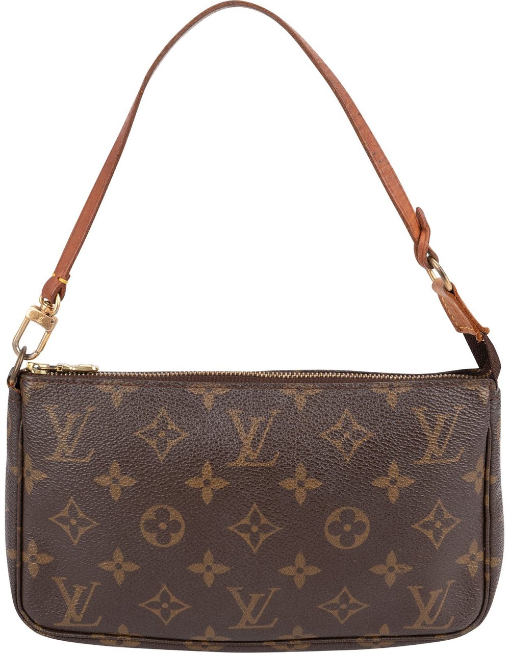 Louis Vuitton Monogram Canvas Pochette Accessoires Handbag Bruin