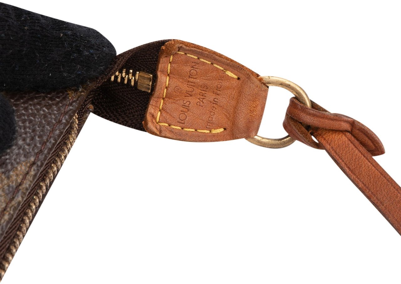Louis Vuitton Monogram Canvas Pochette Accessoires Handbag Bruin