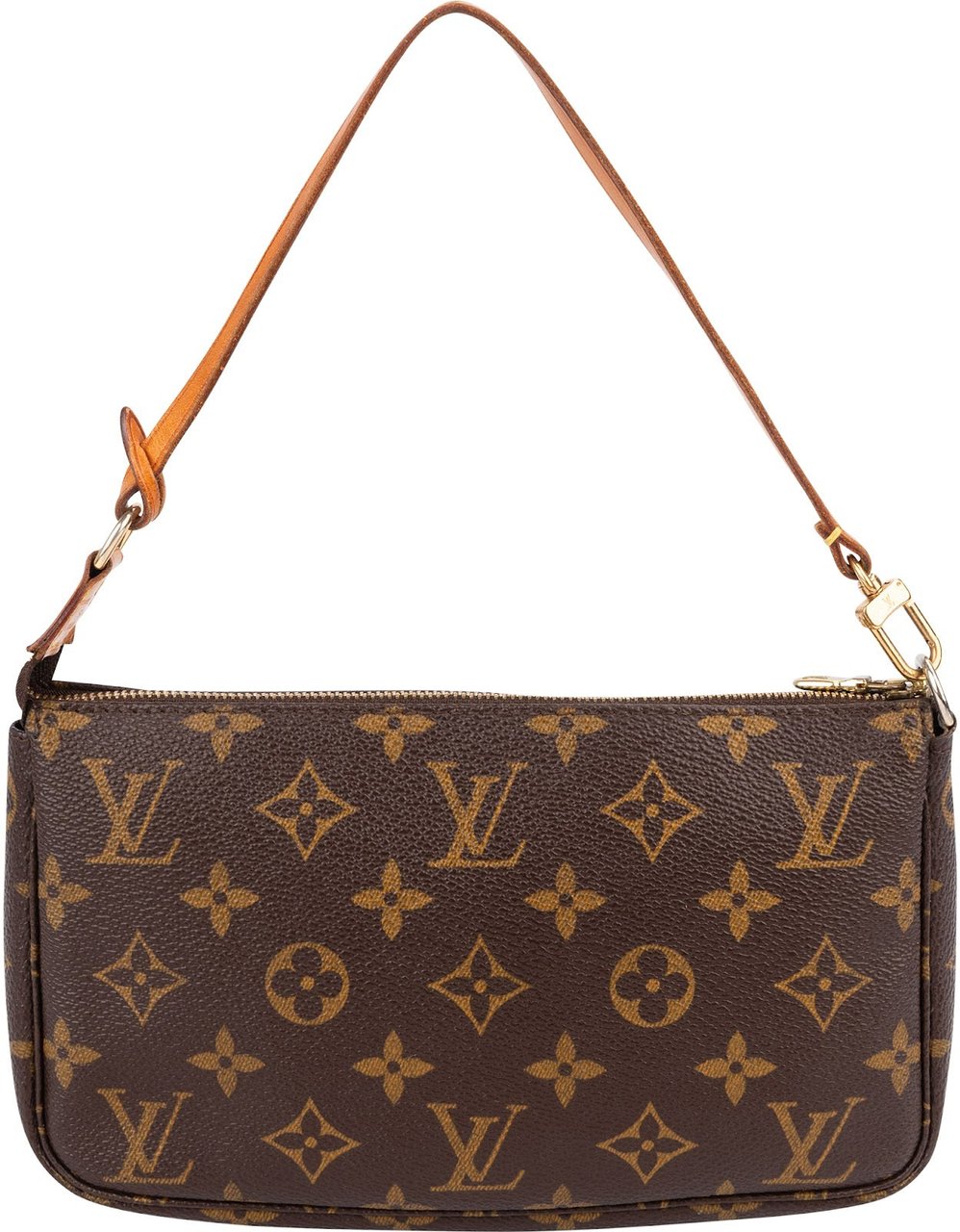 Louis Vuitton Monogram Canvas Pochette Accessoires Handbag Bruin