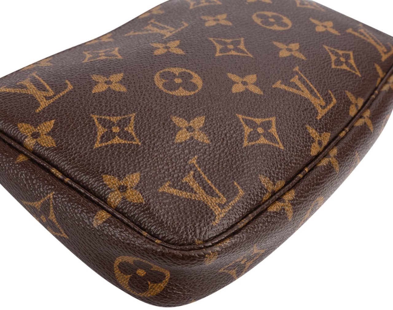 Louis Vuitton Monogram Canvas Pochette Accessoires Handbag Bruin