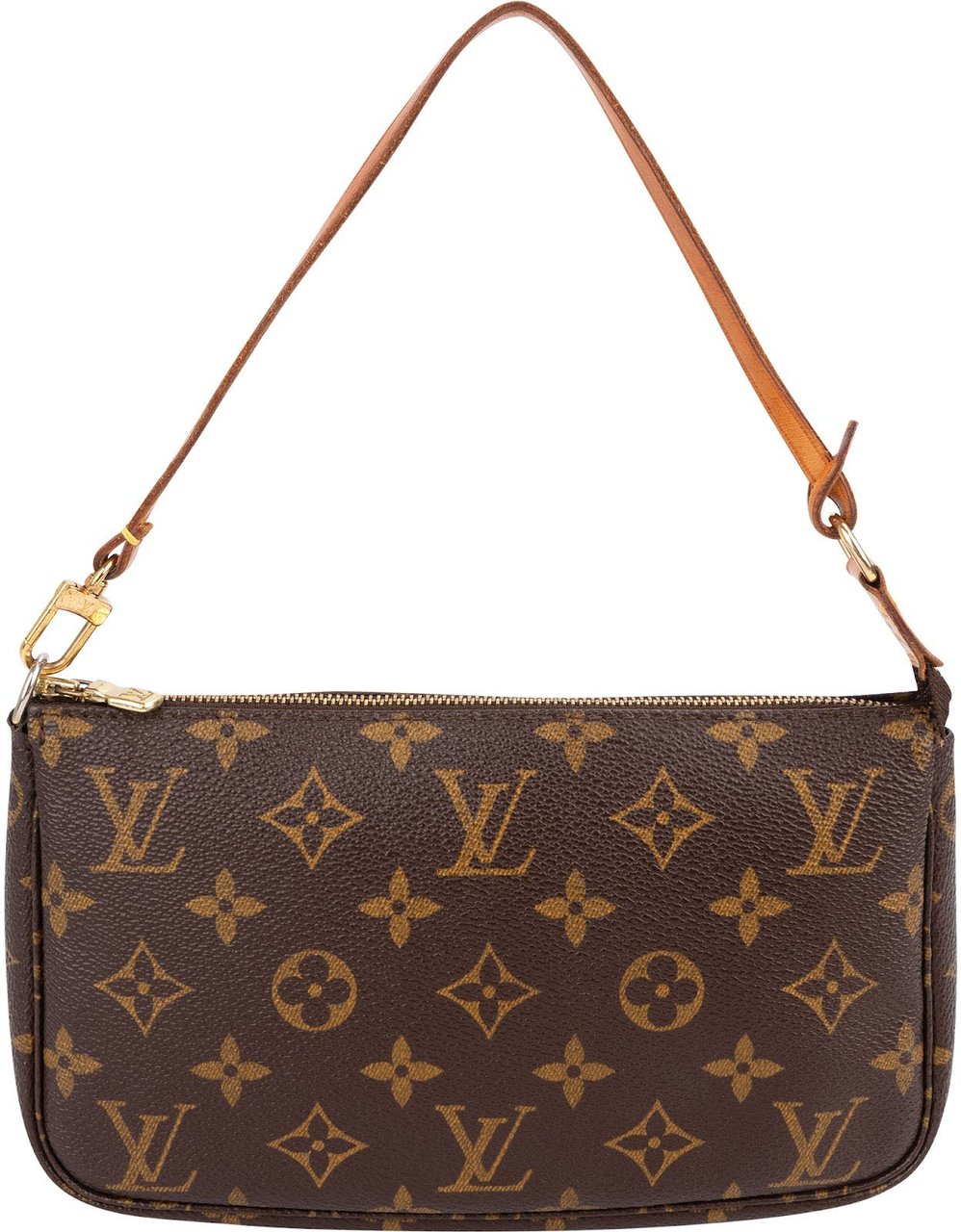 Louis Vuitton Monogram Canvas Pochette Accessoires Handbag Bruin