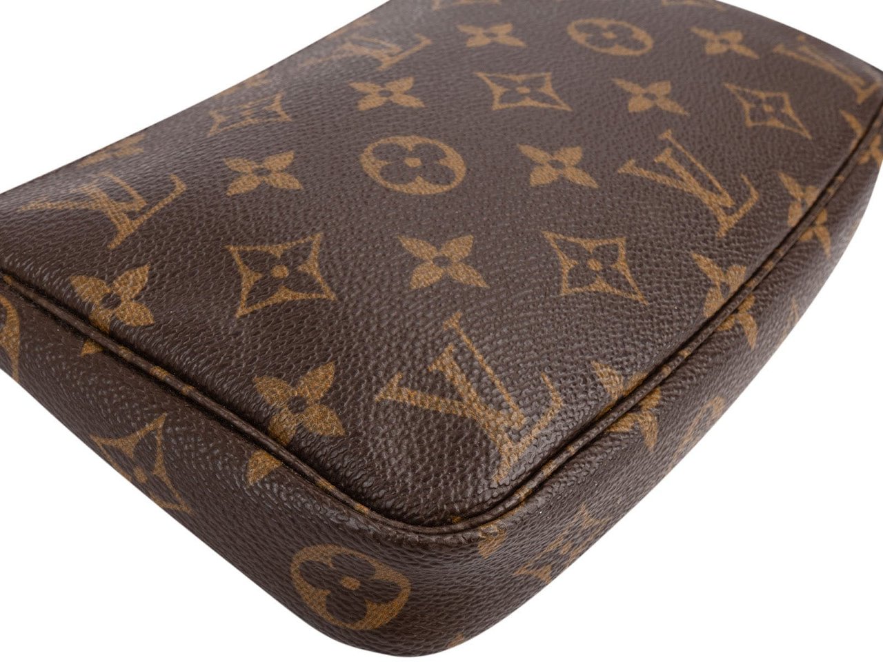 Louis Vuitton Monogram Canvas Pochette Accessoires Handbag Bruin