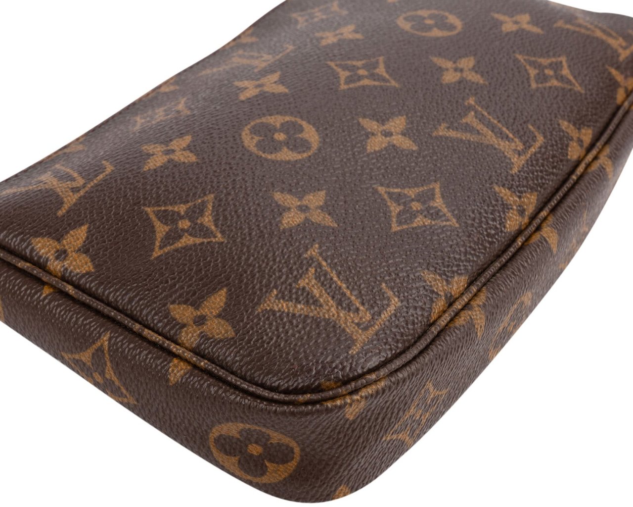 Louis Vuitton Monogram Canvas Pochette Accessoires Handbag Bruin