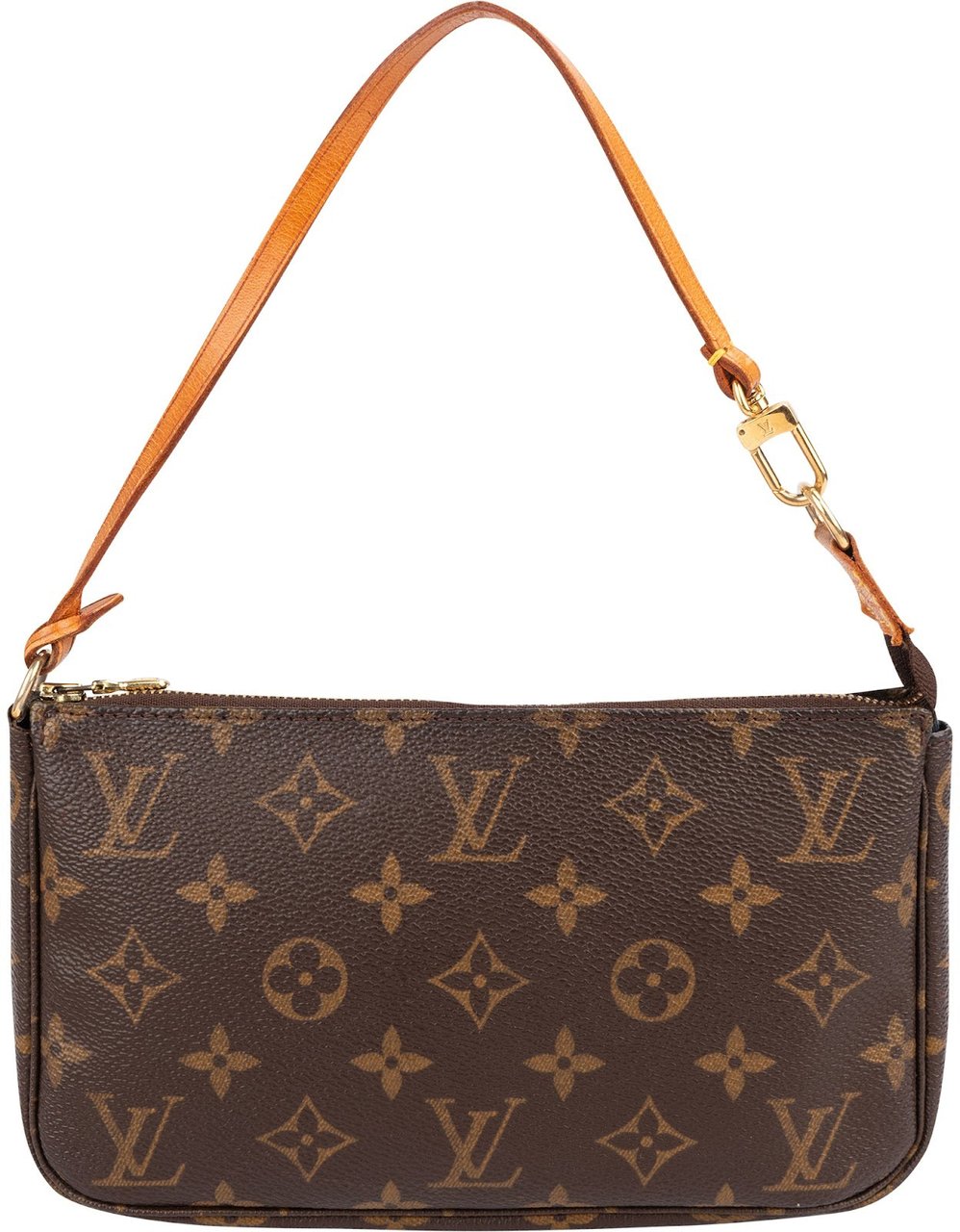 Louis Vuitton Monogram Canvas Pochette Accessoires Handbag Bruin