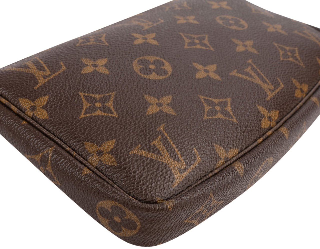 Louis Vuitton Monogram Canvas Pochette Accessoires Handbag Bruin