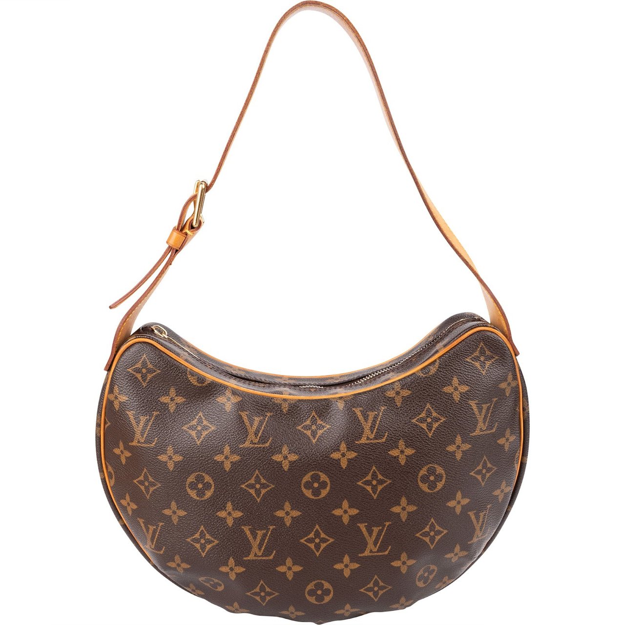 Louis Vuitton Monogram Canvas Croissant MM Shoulder Bag Bruin