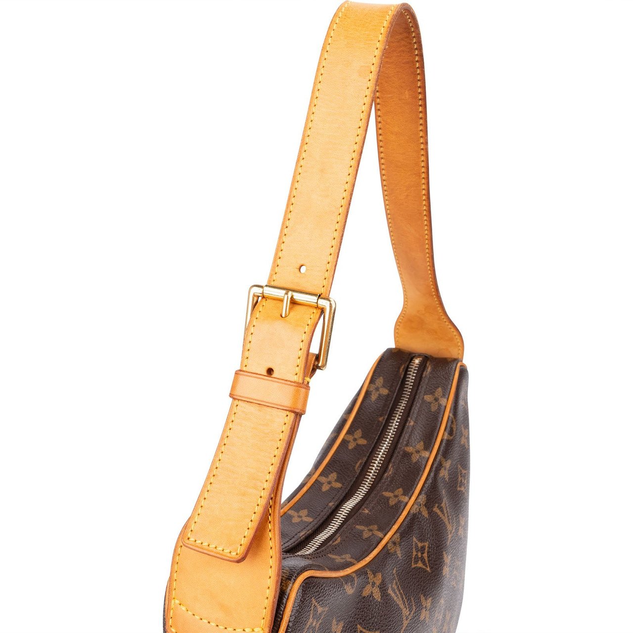 Louis Vuitton Monogram Canvas Croissant MM Shoulder Bag Bruin