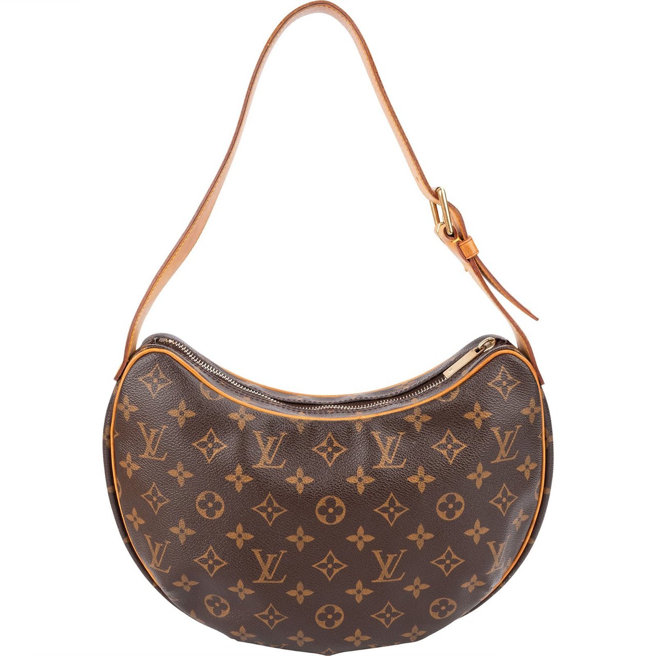 Louis Vuitton Monogram Canvas Croissant MM Shoulder Bag Bruin