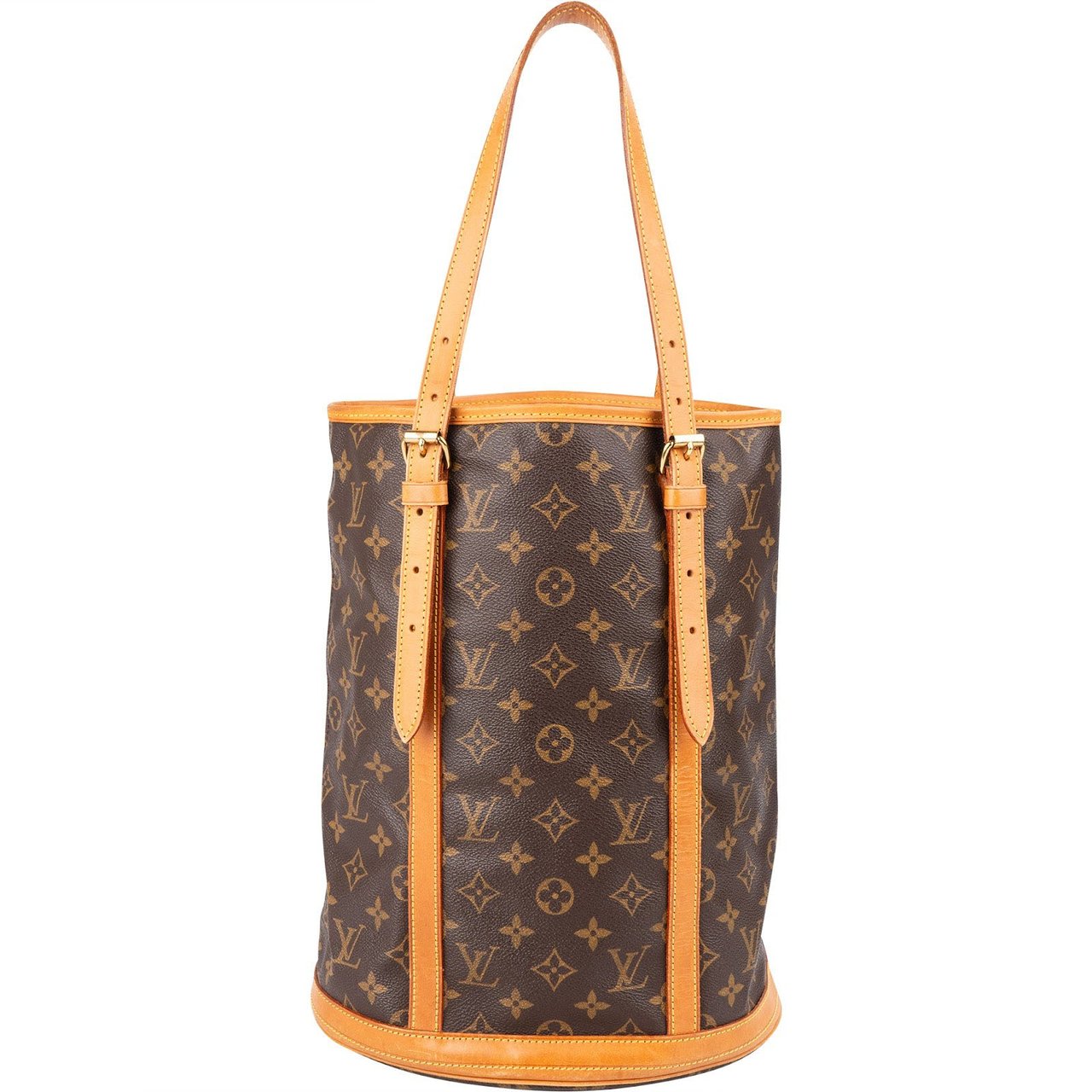 Louis Vuitton Canvas Monogram Bucket GM Shoulder Bag Bruin