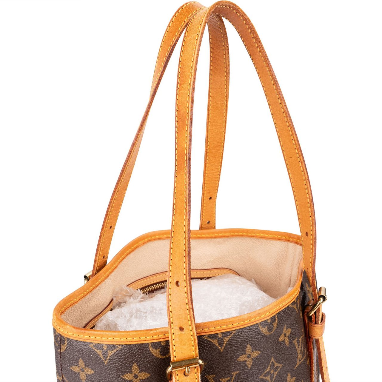 Louis Vuitton Canvas Monogram Bucket GM Shoulder Bag Bruin
