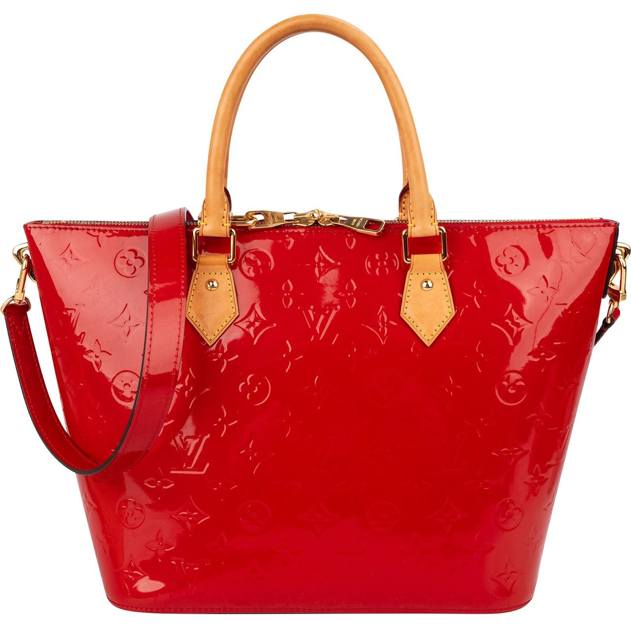 Louis Vuitton Monogram Vernis Leather Montebello MM Handbag Rood