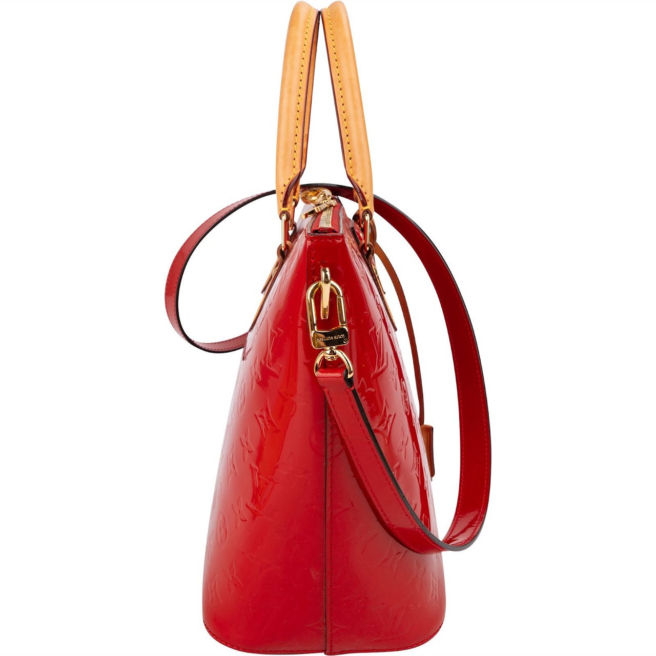 Louis Vuitton Monogram Vernis Leather Montebello MM Handbag Rood