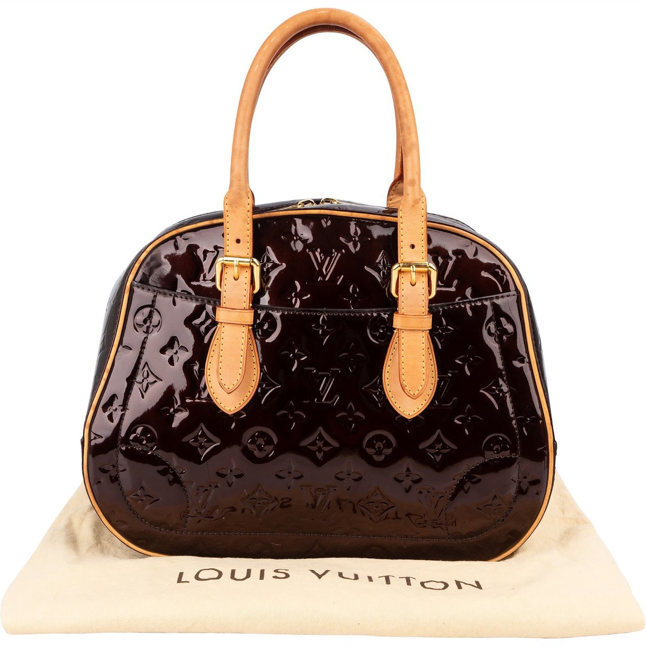 Louis Vuitton Monogram Vernis Summit Drive Handbag Bruin