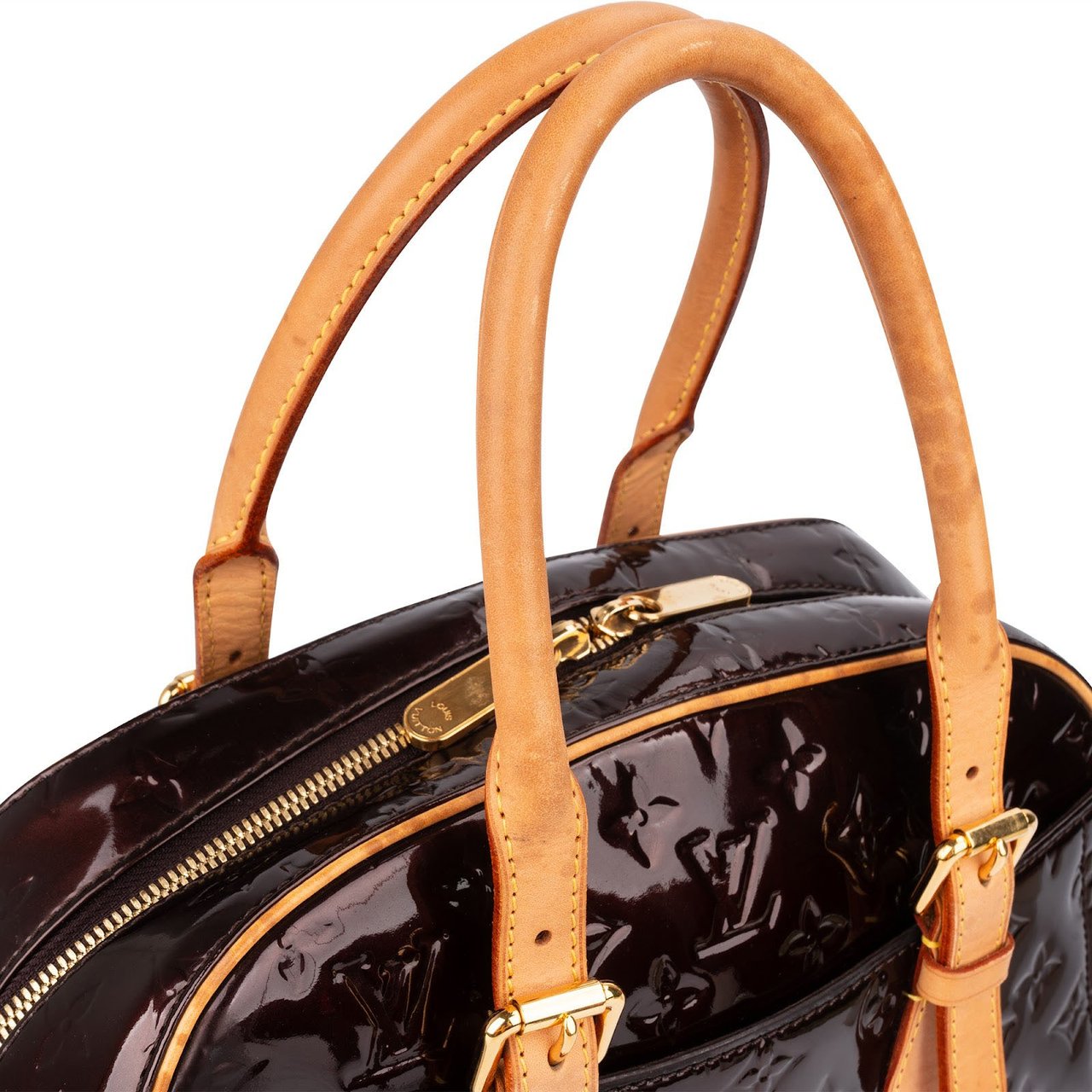 Louis Vuitton Monogram Vernis Summit Drive Handbag Bruin