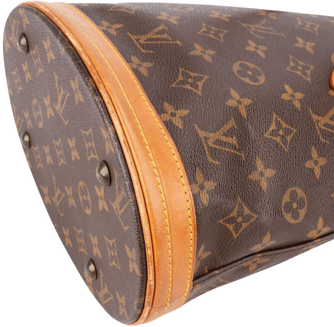 Louis Vuitton Monogram Canvas Bucket PM Shoulder Bag Bruin