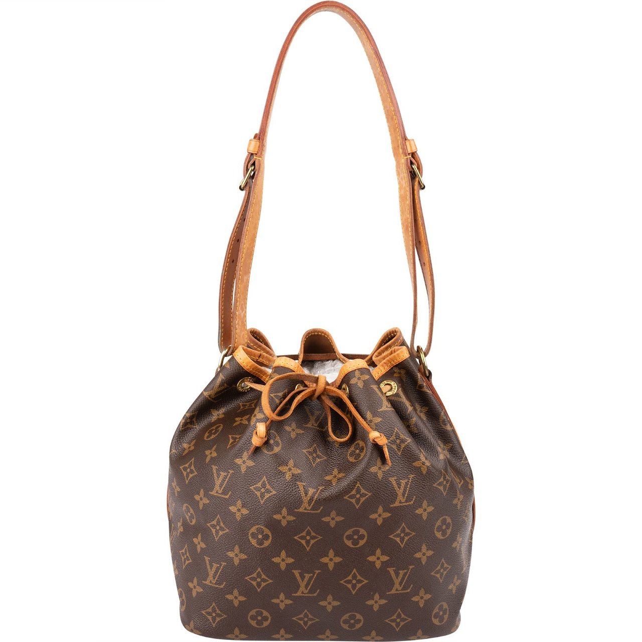Louis Vuitton Monogram Canvas Sac Noé Petit Shoulder Bag Bruin
