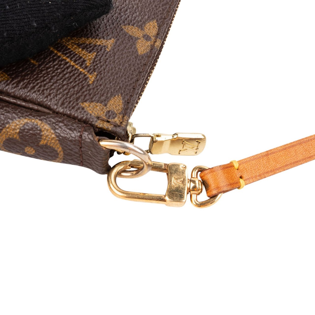 Louis Vuitton Monogram Canvas Pochette Accessoires Handbag Bruin