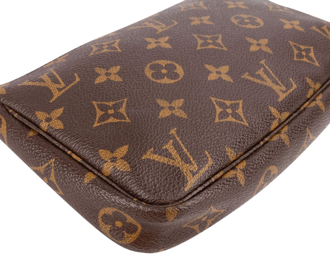 Louis Vuitton Monogram Canvas Pochette Accessoires Handbag Bruin
