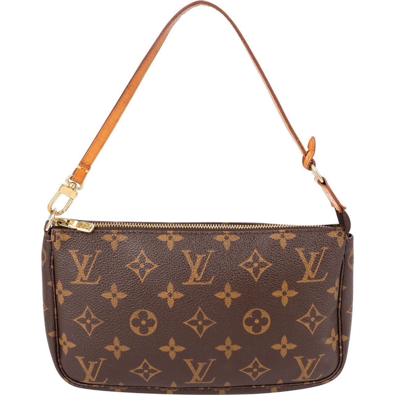 Louis Vuitton Monogram Canvas Pochette Accessoires Handbag Bruin