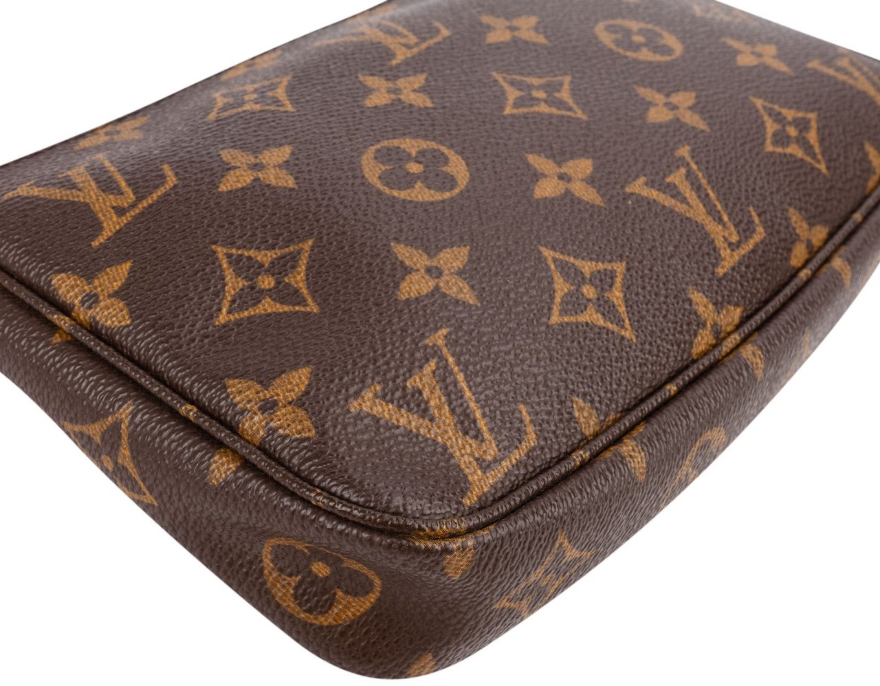 Louis Vuitton Monogram Canvas Pochette Accessoires Handbag Bruin