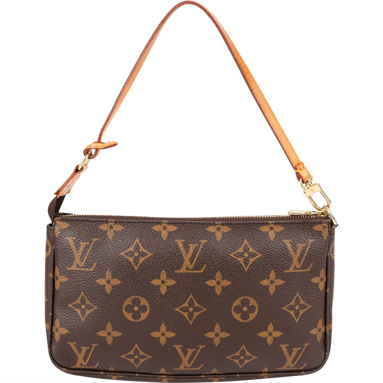 Louis Vuitton Monogram Canvas Pochette Accessoires Handbag Bruin