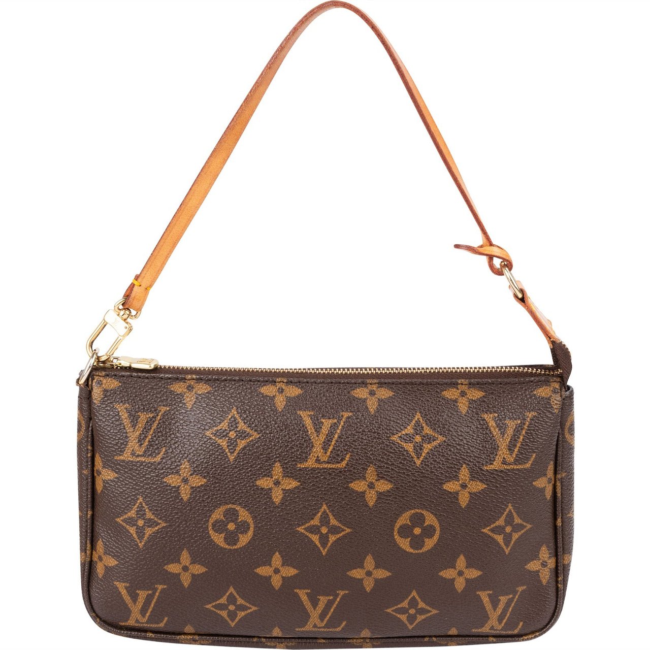 Louis Vuitton Monogram Canvas Pochette Accessoires Handbag Bruin