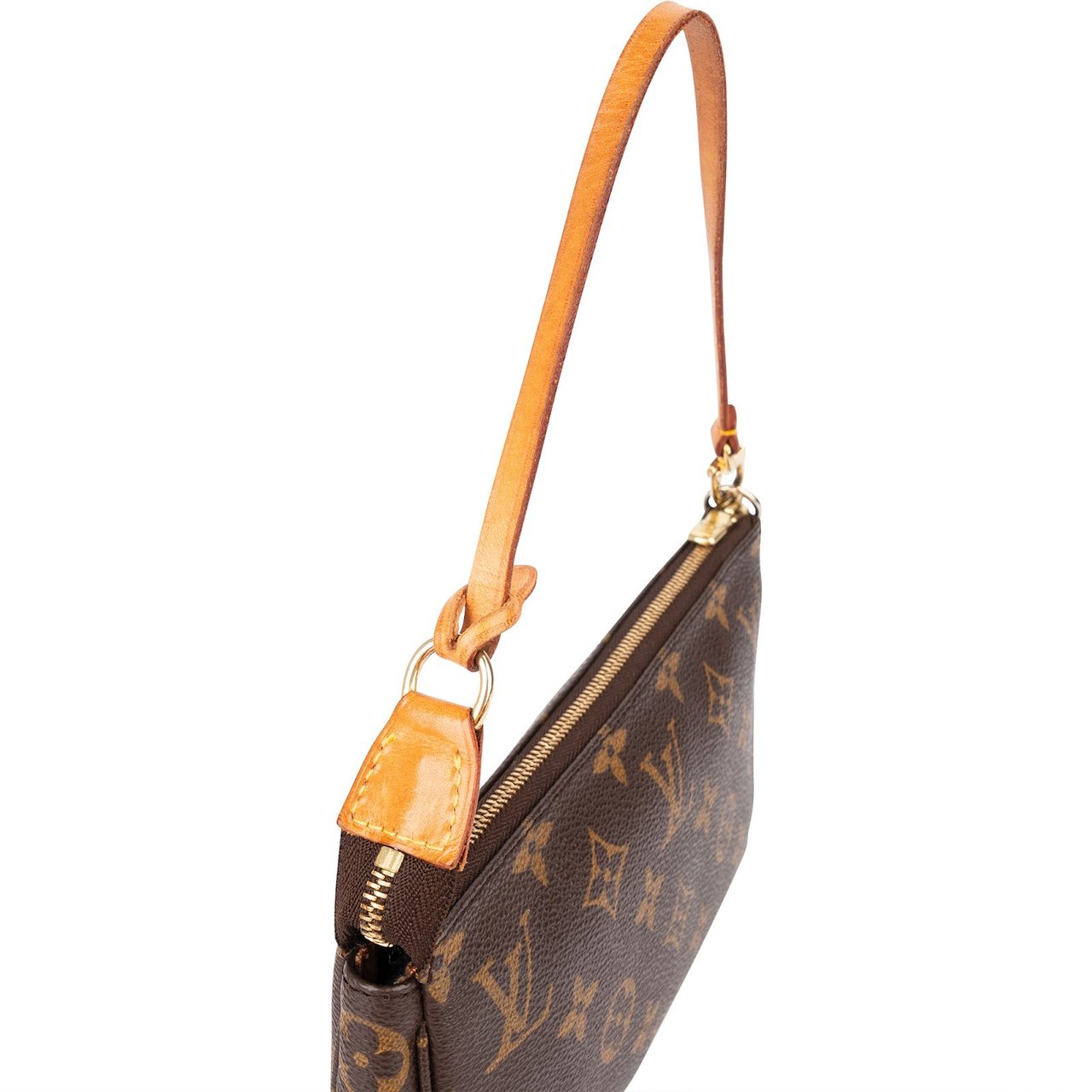 Louis Vuitton Monogram Canvas Pochette Accessoires Handbag Bruin