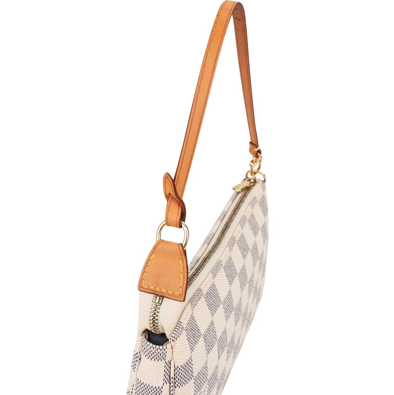 Louis Vuitton Monogram Damier Azur Pochette Accessoires Handbag Wit