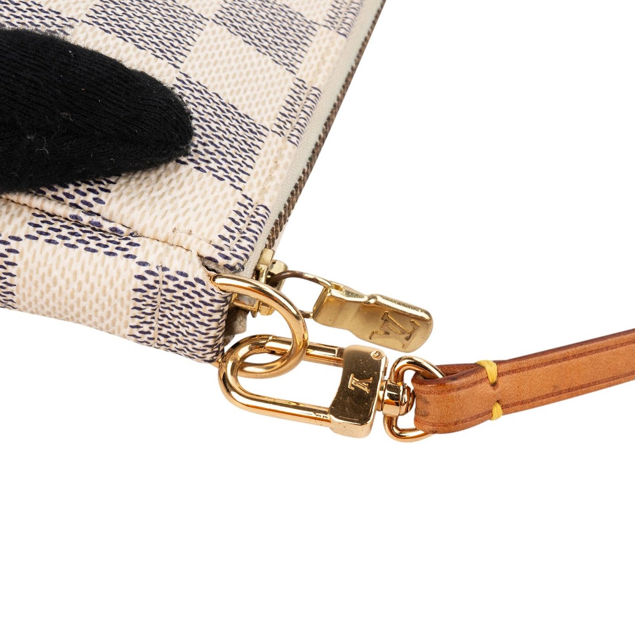 Louis Vuitton Monogram Damier Azur Pochette Accessoires Handbag Wit