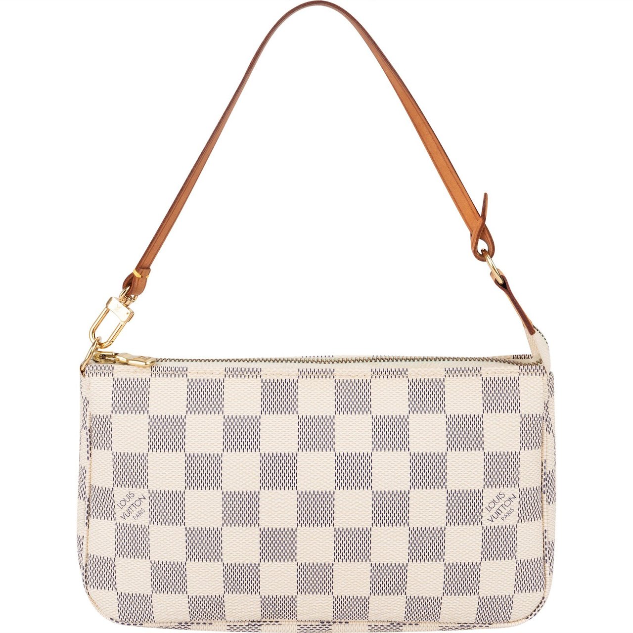 Louis Vuitton Monogram Damier Azur Pochette Accessoires Handbag Wit