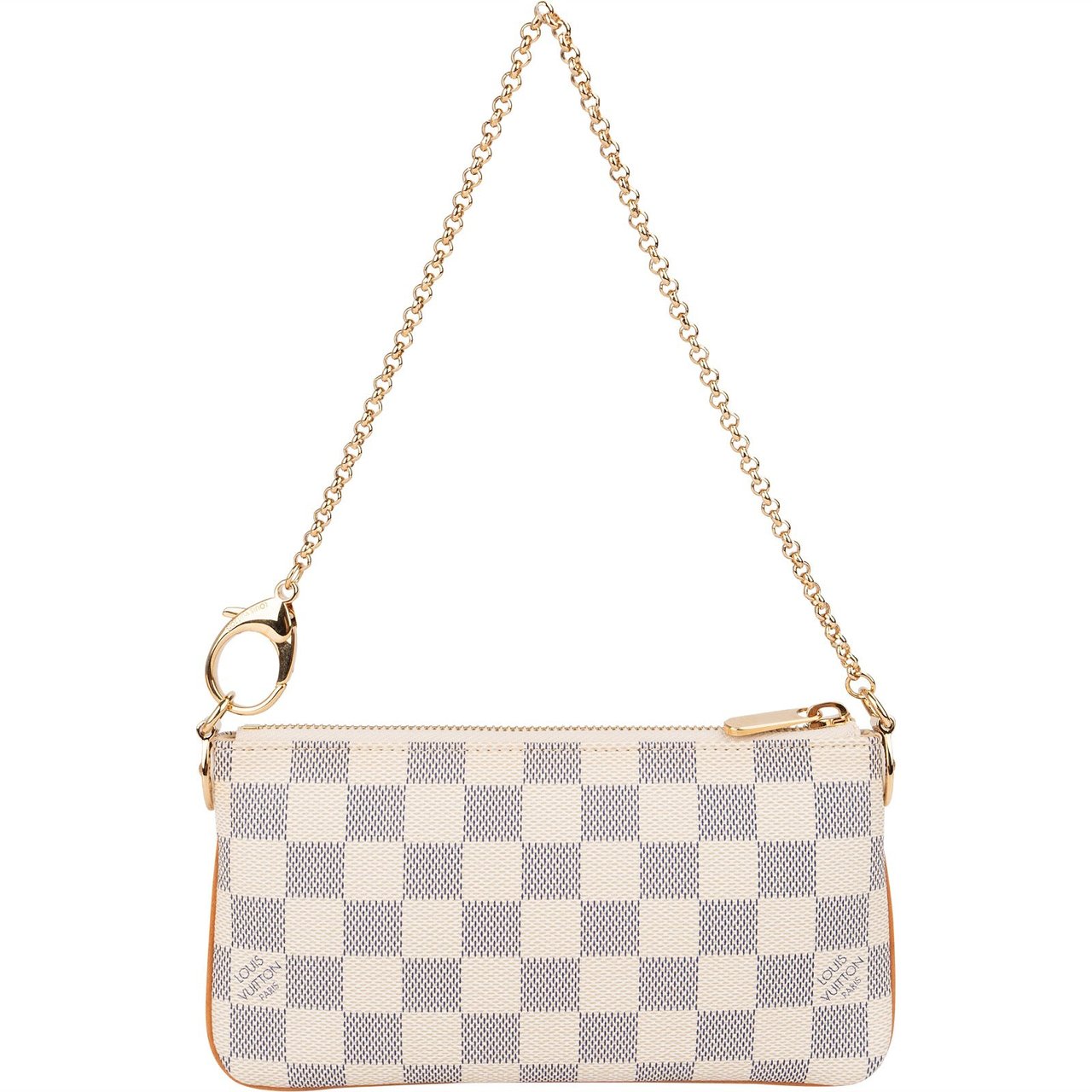 Louis Vuitton Monogram Damier Azur Mini Pochette Milla Shoulder Bag Wit